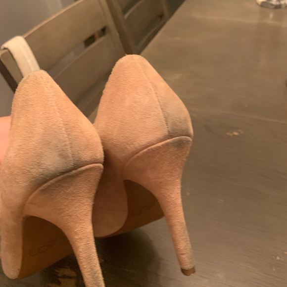 Nude Suede Heels ANN TAYLOR LOFT - Picture 3 of 4